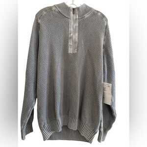 Gray Textured Sweater